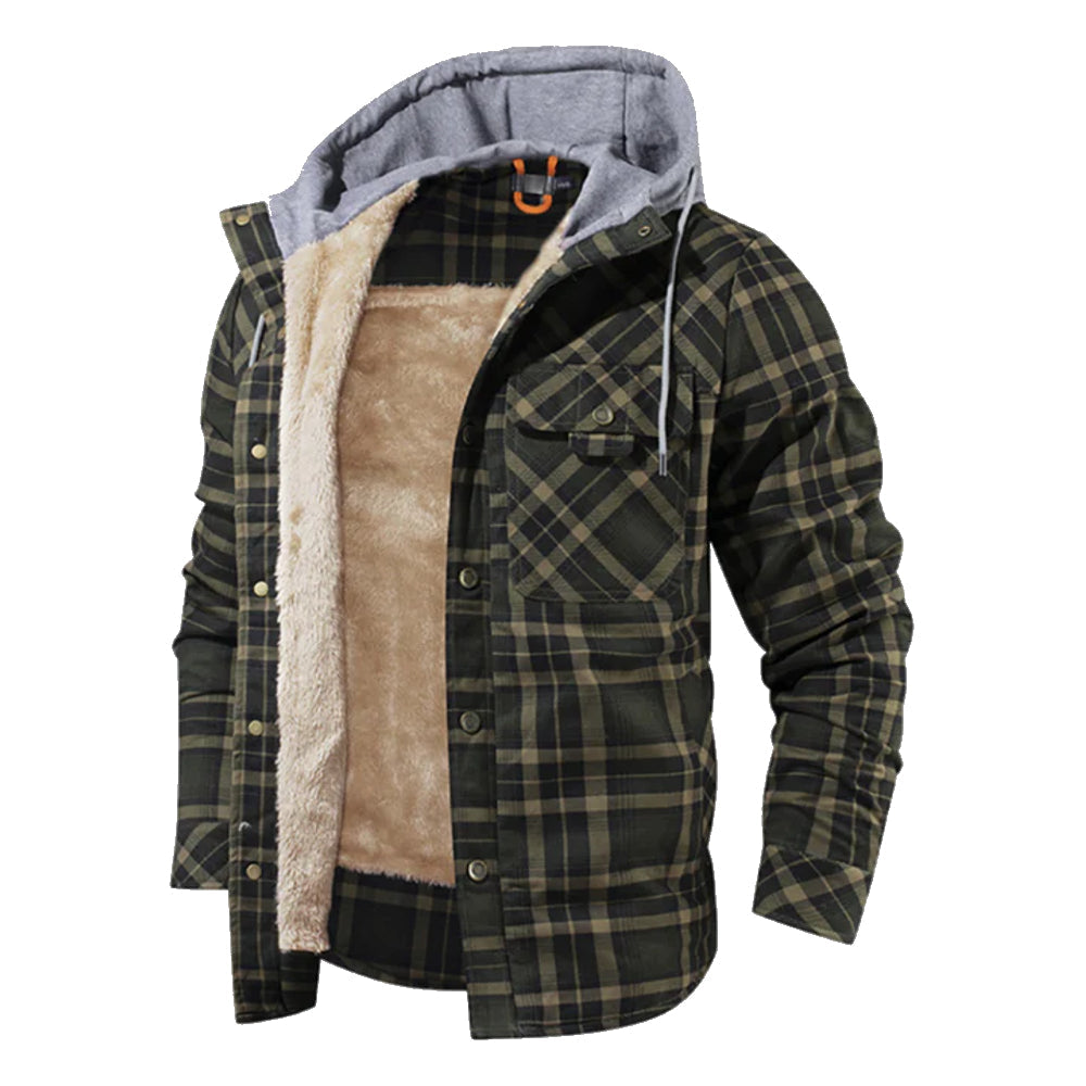 Élégante veste pour femme en bois optique, confortable et durable