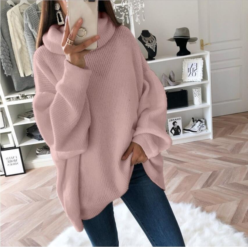 Pull en tricot pour femme Coupe ample et confortable
