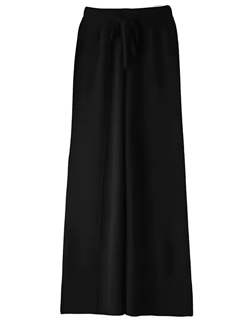 Pantalon tricoté jambe large Élégant Confortable