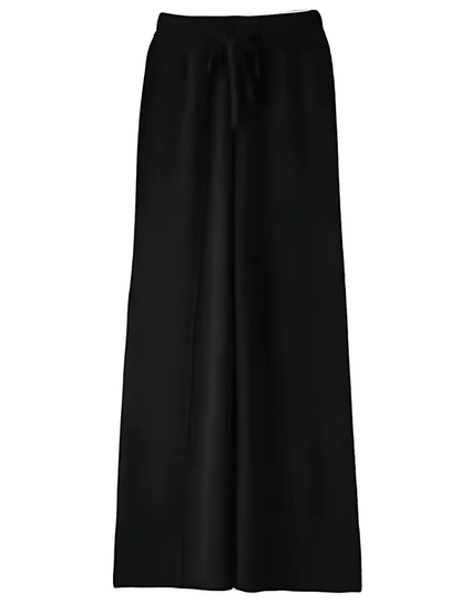 Pantalon tricoté jambe large Élégant Confortable