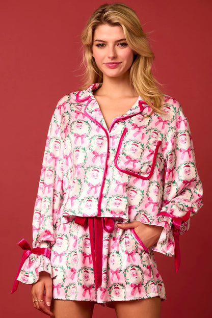 Pyjama de Noël à manches courtes festif