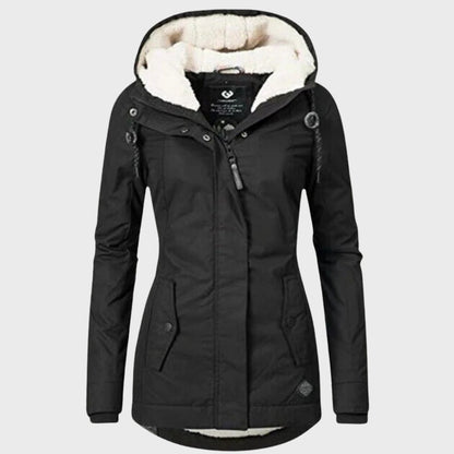 Manteau en coton stylé avec capuche