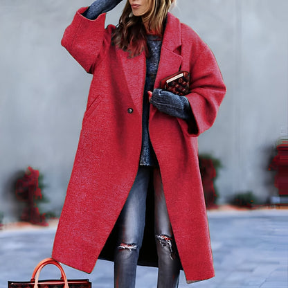 Manteau féminin élégant, classique et ample