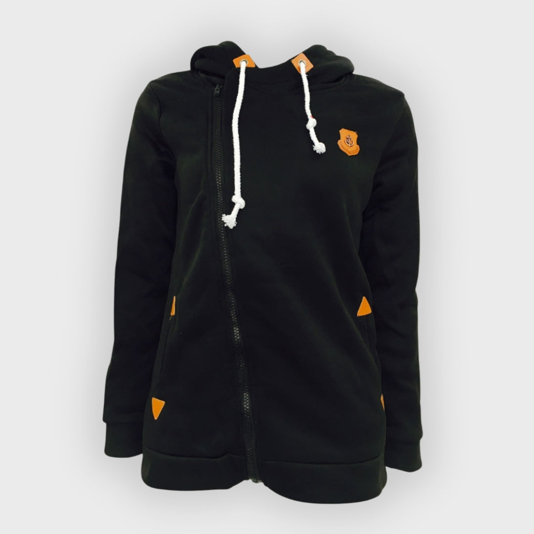 Veste à capuche unisexe asymétrique moderne