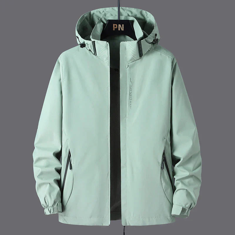 Imperméable unisexe stylé avec capuche
