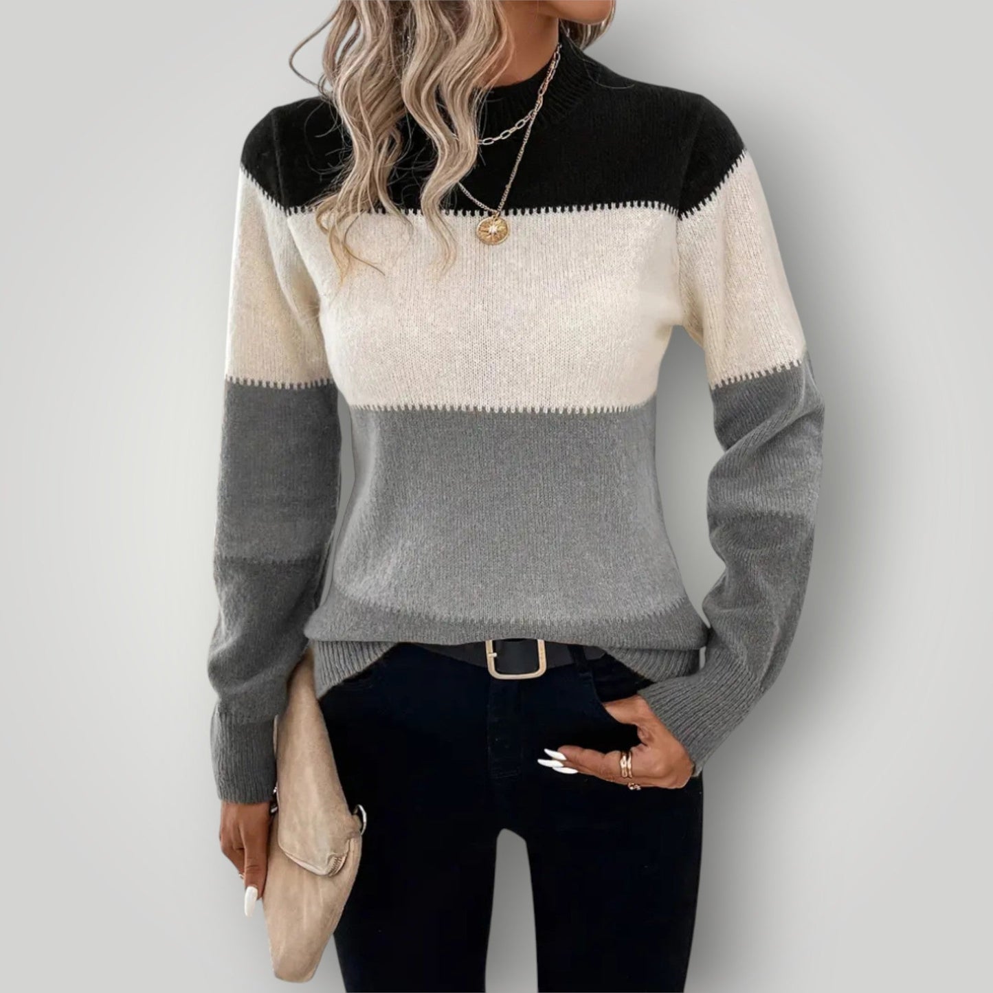 Pull pour femme doux et chaud à capuche