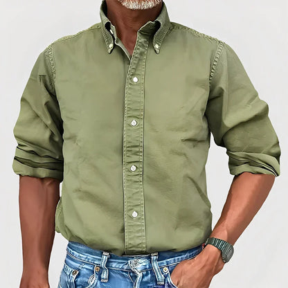Chemise homme décontractée à manches longues