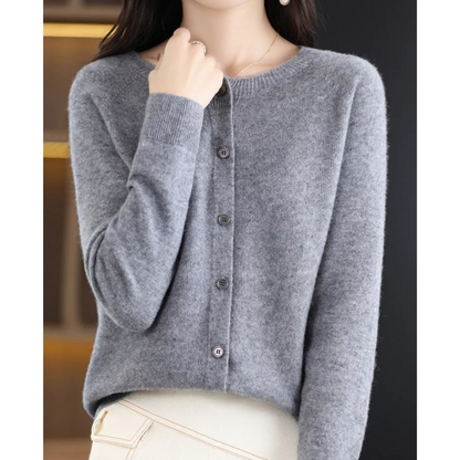 Gilet élégant pour femme avec col rond