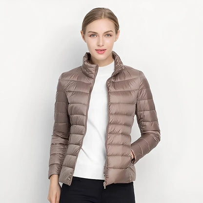 Doudoune femme coupe slim chaude
