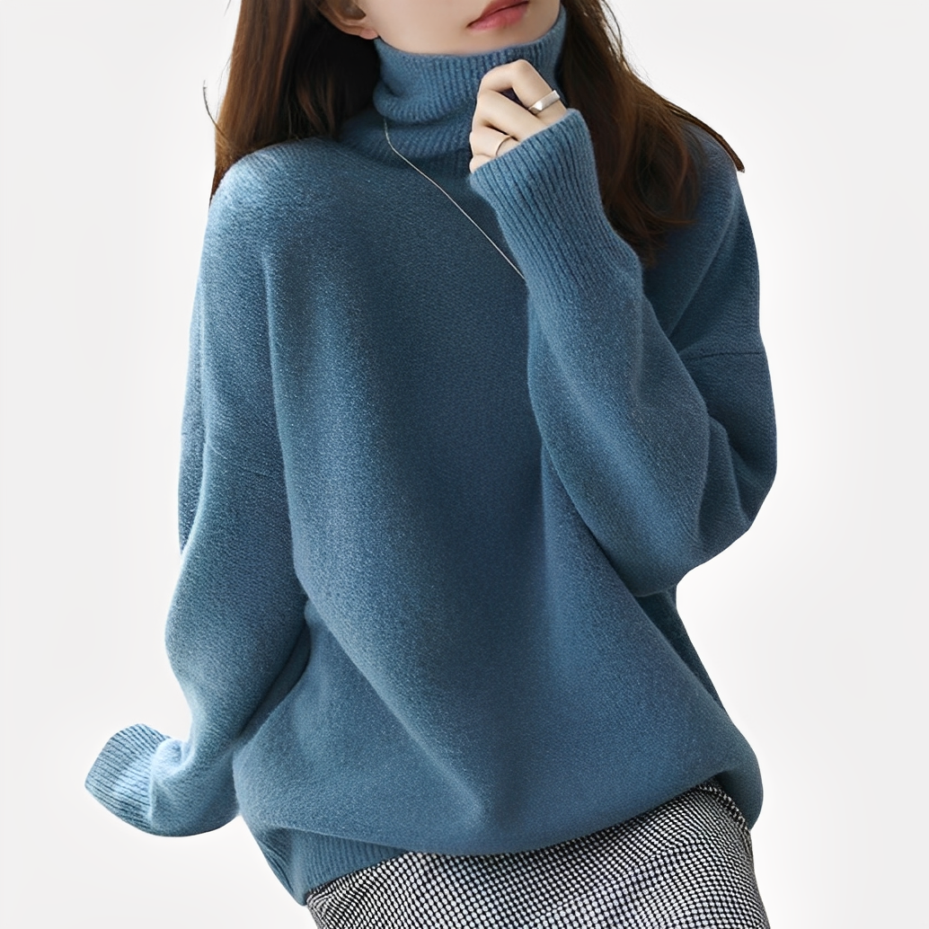 Pull col roulé élégant pour femme