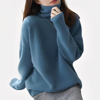 Pull col roulé élégant pour femme