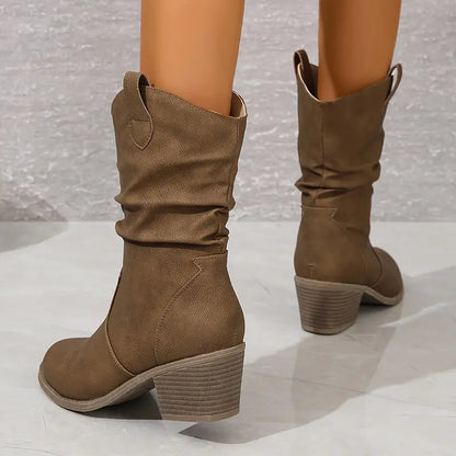 Bottes en cuir élégantes Chic Rustique