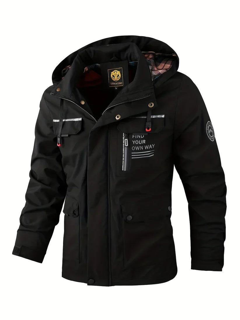 Veste de pluie légère et imperméable pour homme Hiver