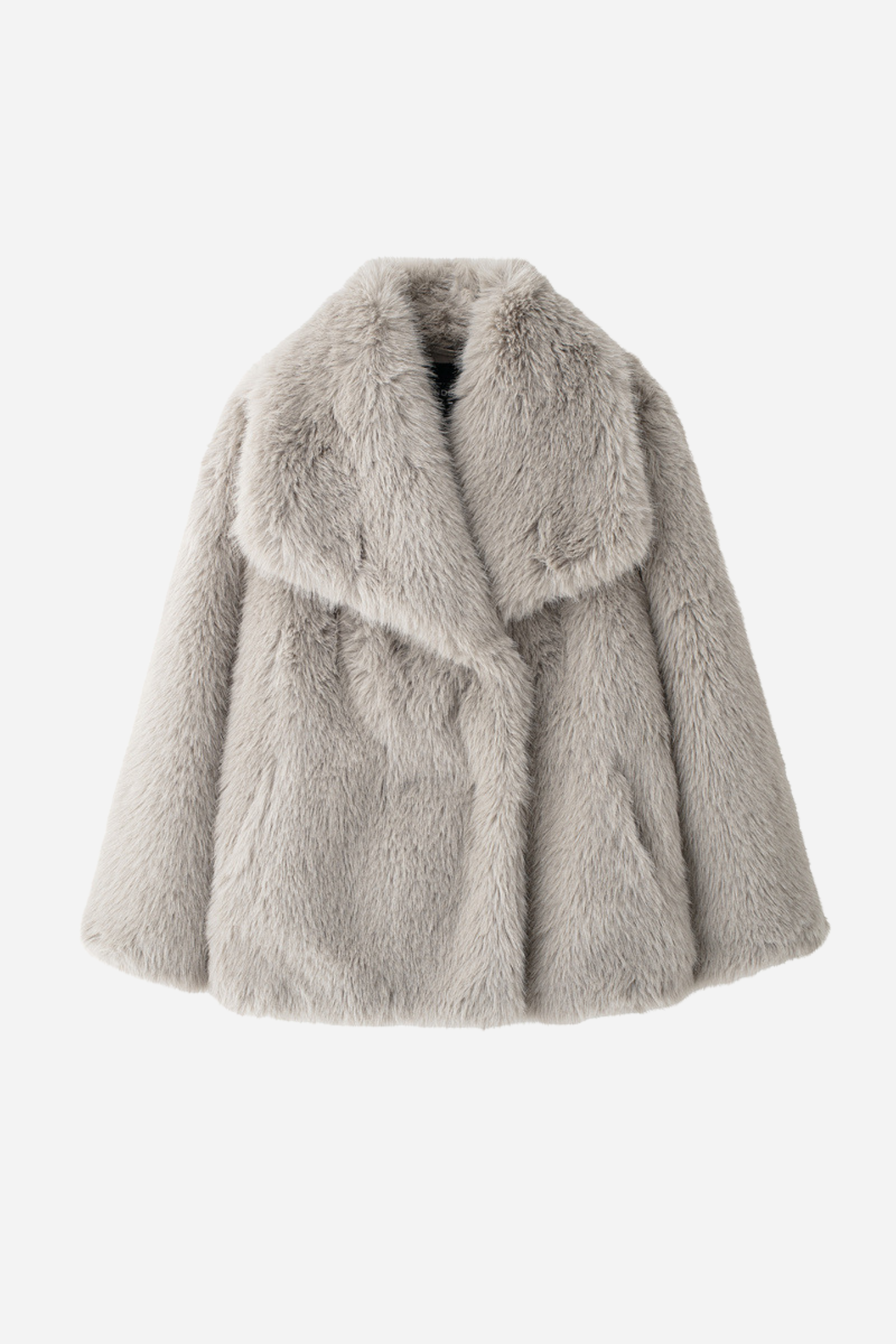 Veste chic en fausse fourrure Col châle
