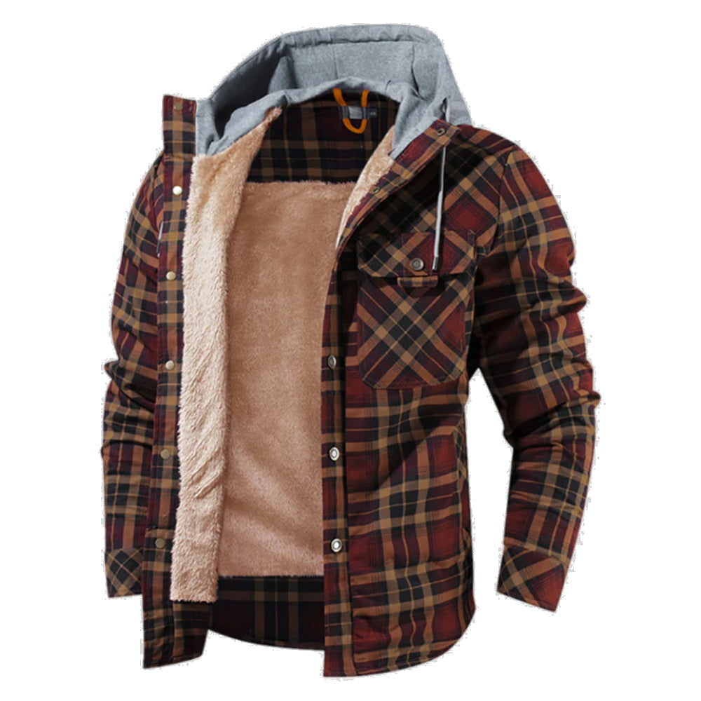 Élégante veste pour femme en bois optique, confortable et durable