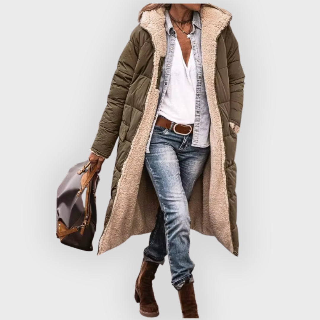 Manteau d'hiver matelassé et chaud pour femme