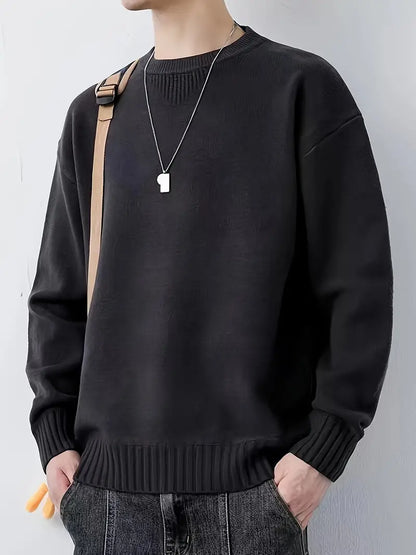 Pull décontracté homme Col rond Chaud