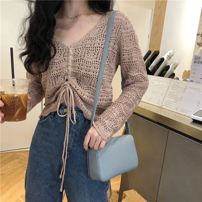 Cardigan Femme Léger Estival Motif Ajoure