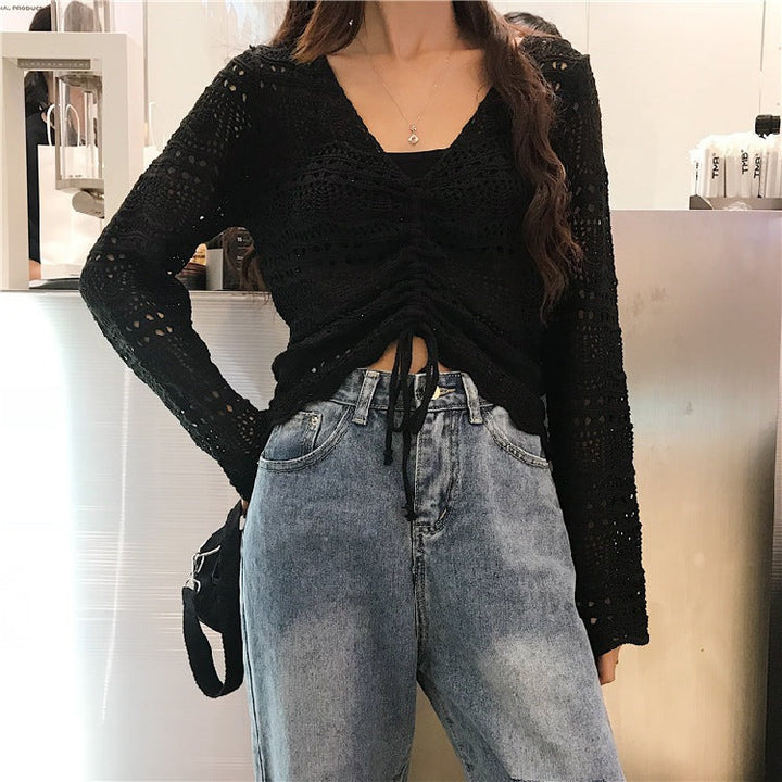 Cardigan Femme Léger Estival Motif Ajoure