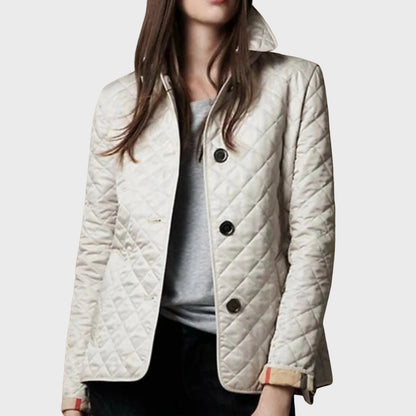 Veste matelassée élégante à col rabattu