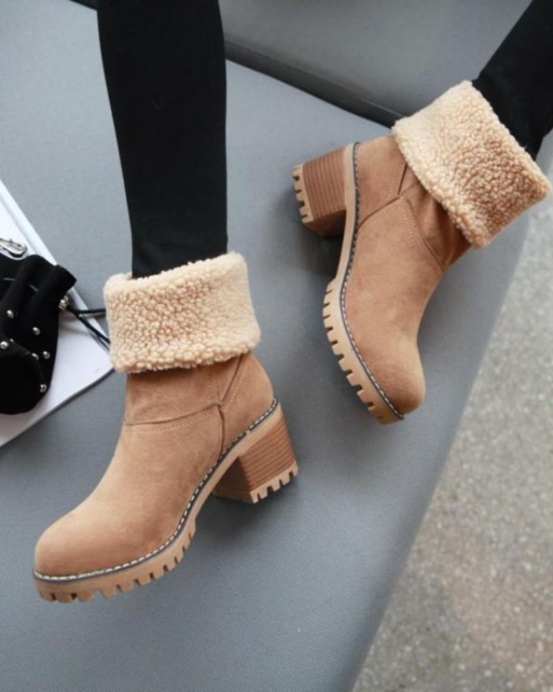 Chaussures femme, bottes d'hiver confortables