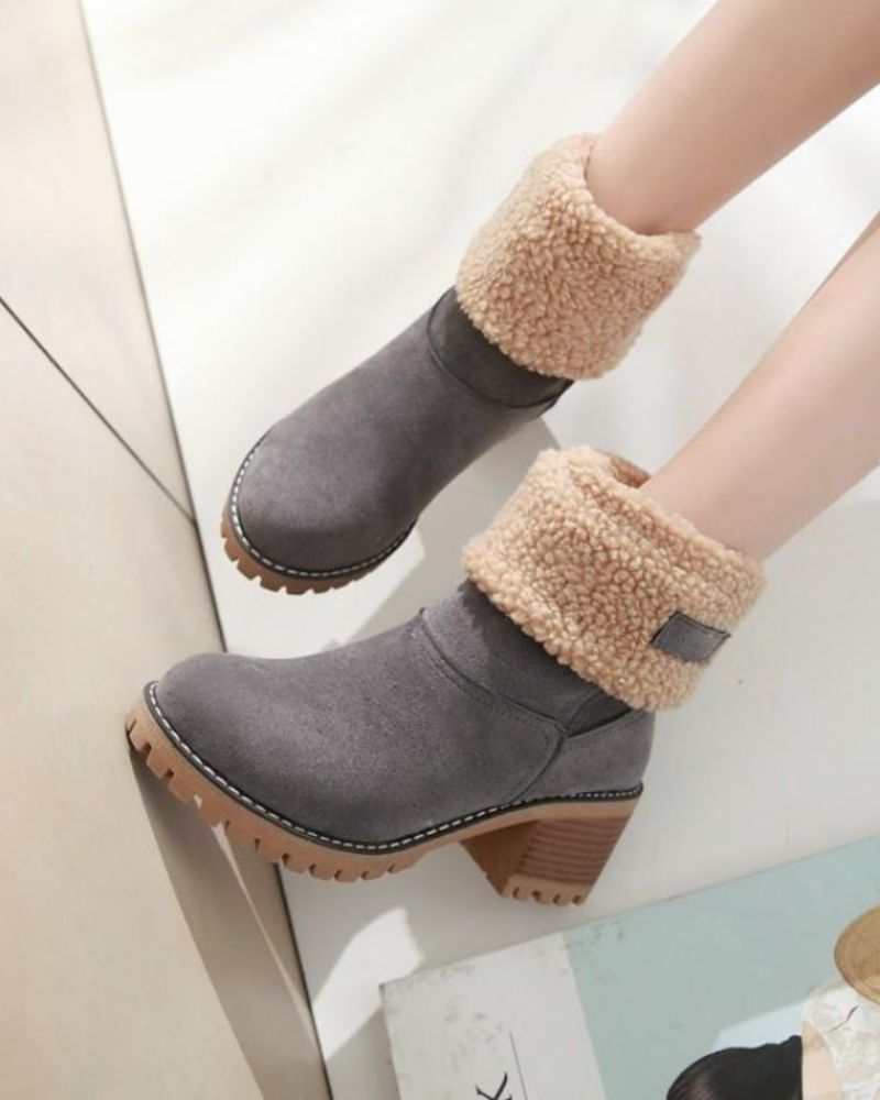 Chaussures femme, bottes d'hiver confortables