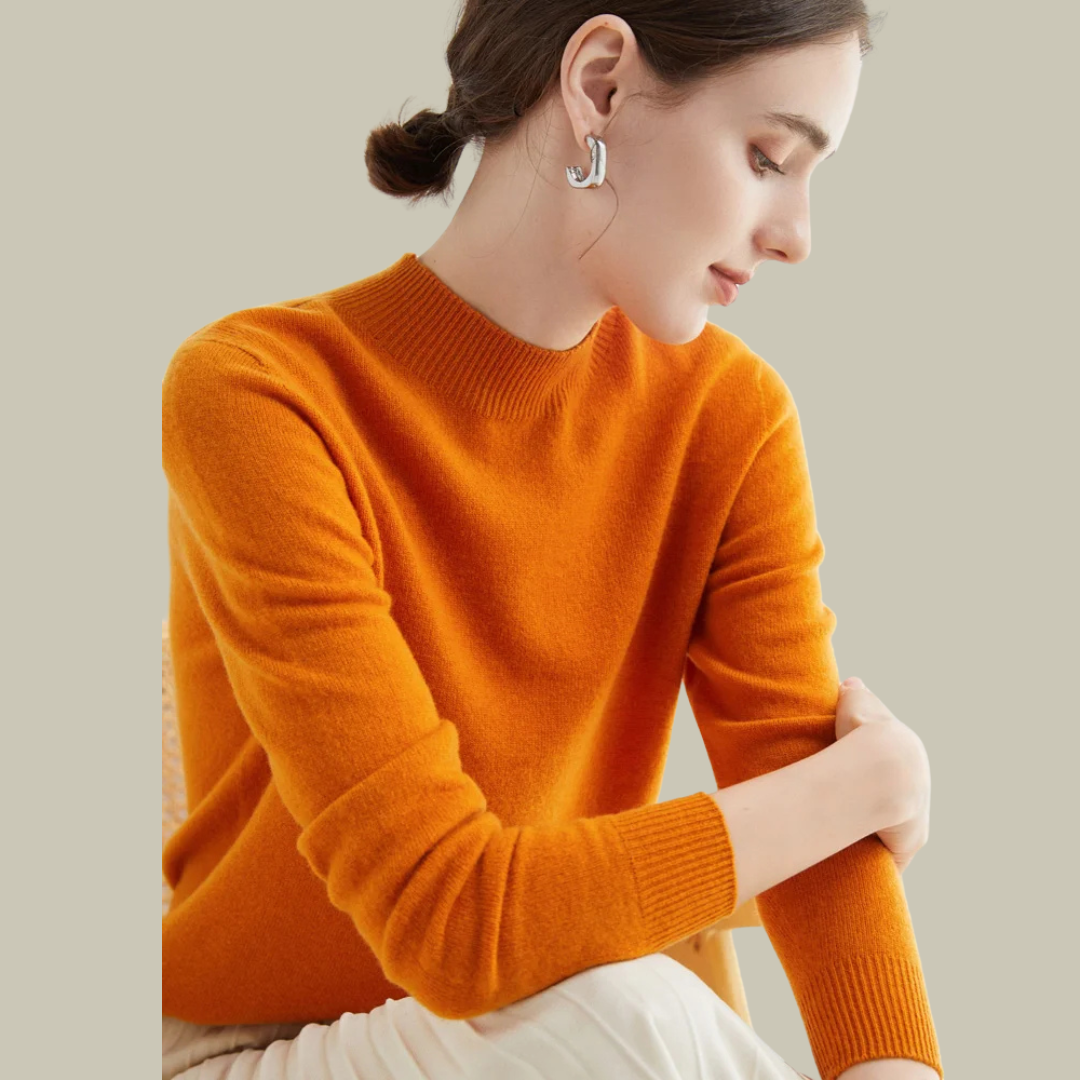 Pull chaud en laine mérinos pour femme
