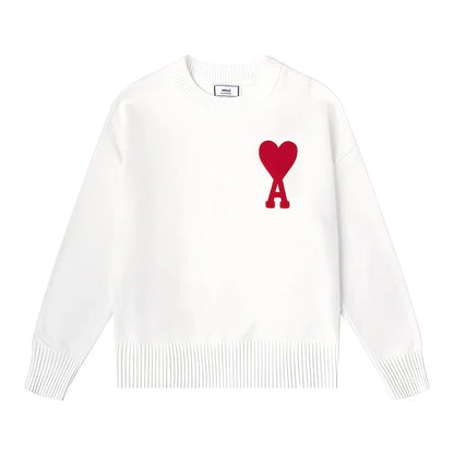 Pull brodé simple homme