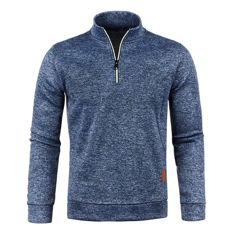 Pull tricoté doux pour femme avec col polo