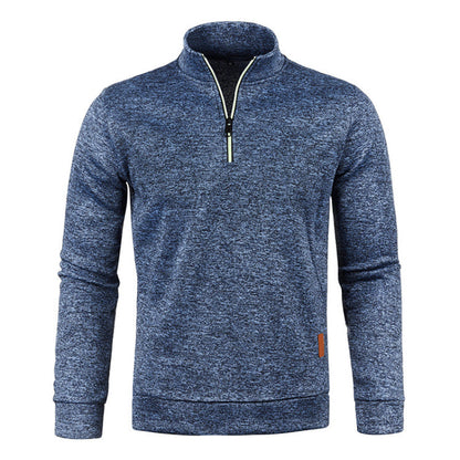 Pull tricoté doux pour femme avec col polo