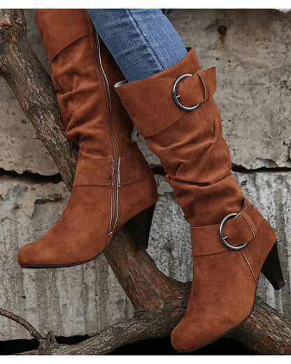 Hohe Damenstiefel Chic & Elegant - IdealeKleiden