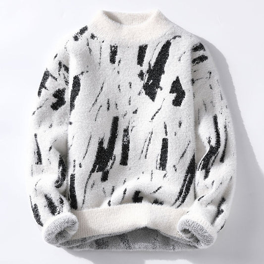 Damian Stylischer Fleece Pullover Herren - IdealeKleiden