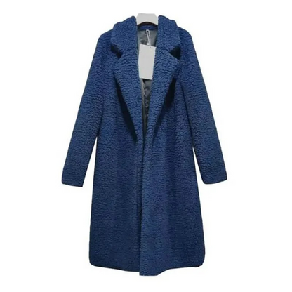 Manteau d'hiver doux aspect duveteux