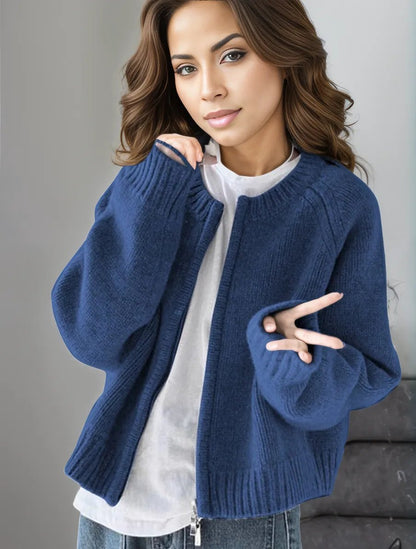 Cardigan bleu élégant pour femme