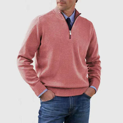 Pull Homme Demi-Zip Confortable Moderne