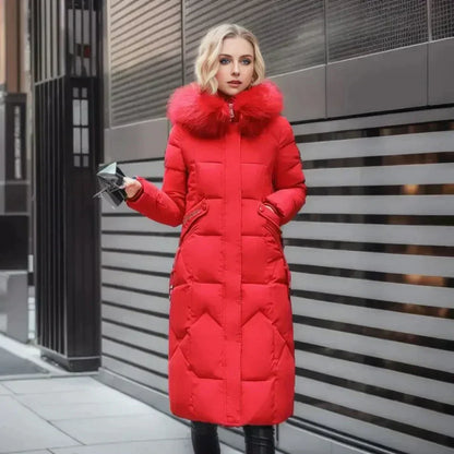 Trench-coat stylé blanc manteau en fourrure