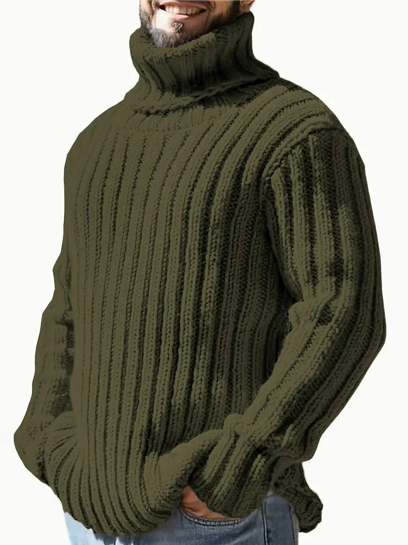 Col roulé uni pour homme
