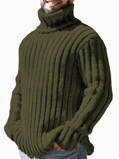 Col roulé uni pour homme