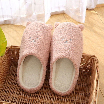 Chaussons en peluche douce en forme d'animaux