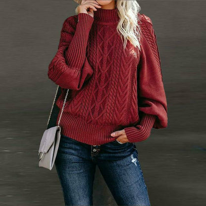 Pull en maille élégant classique femme
