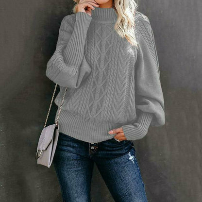Pull en maille élégant classique femme