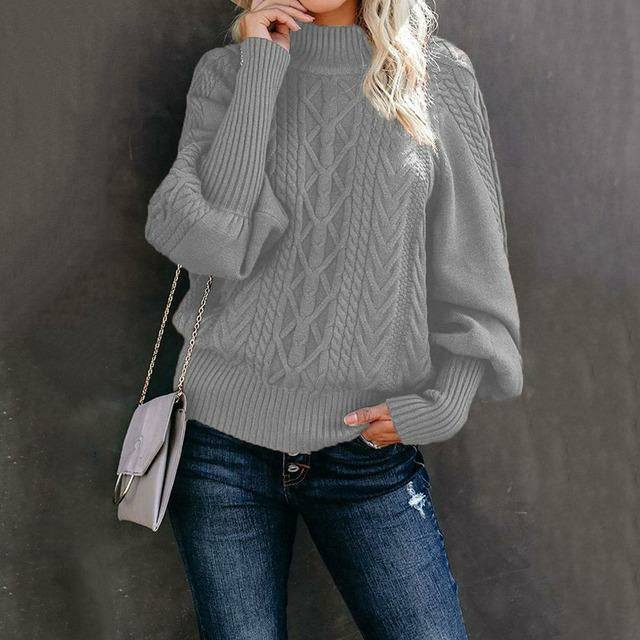Pull-over Femme Chaud Tricot torsadé Mode Automne