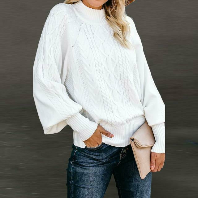 Pull en maille élégant classique femme