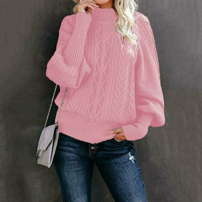Pull en maille élégant classique femme