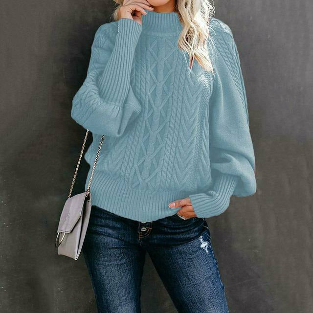 Pull en maille élégant classique femme