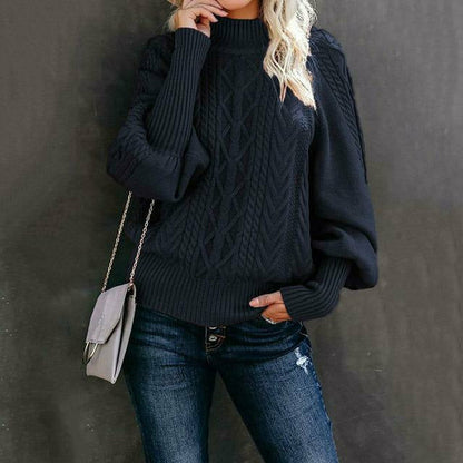 Pull en maille élégant classique femme