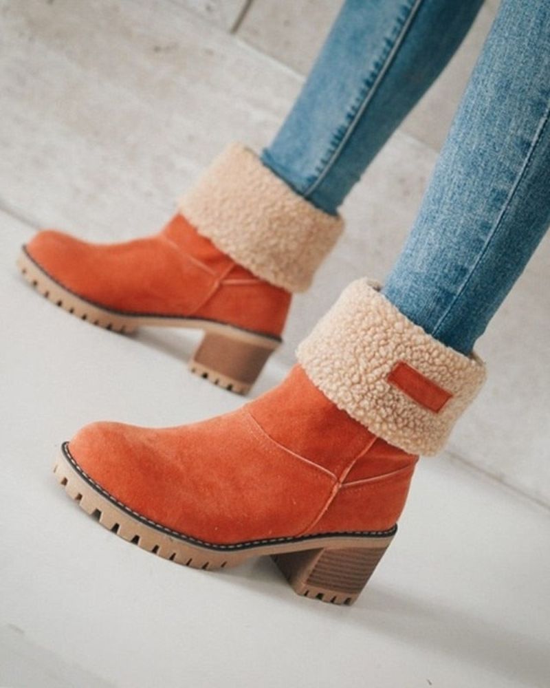 Chaussures femme, bottes d'hiver confortables