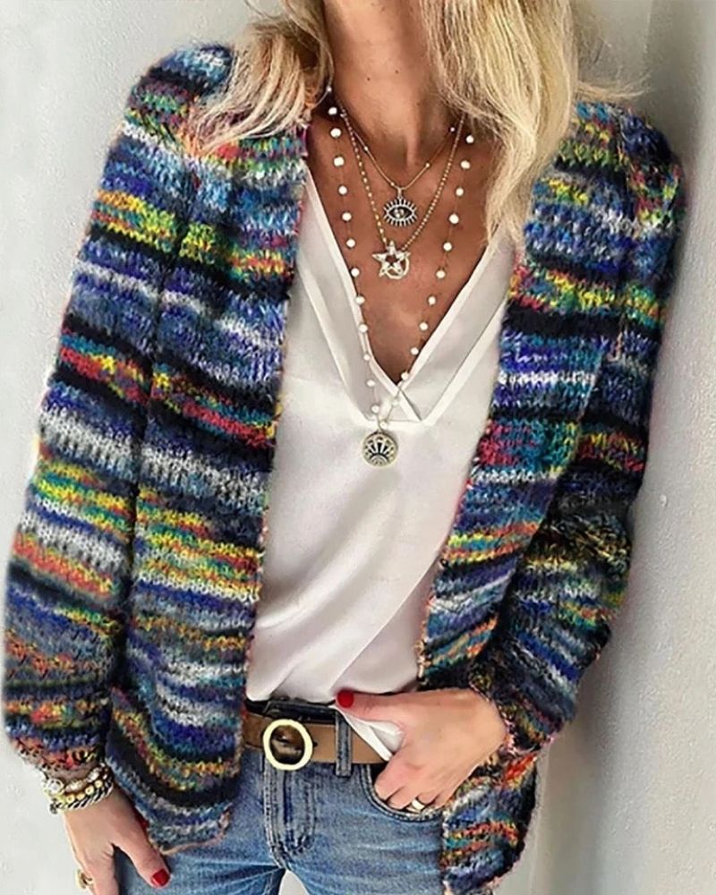 Robe cardigan mode Colorée