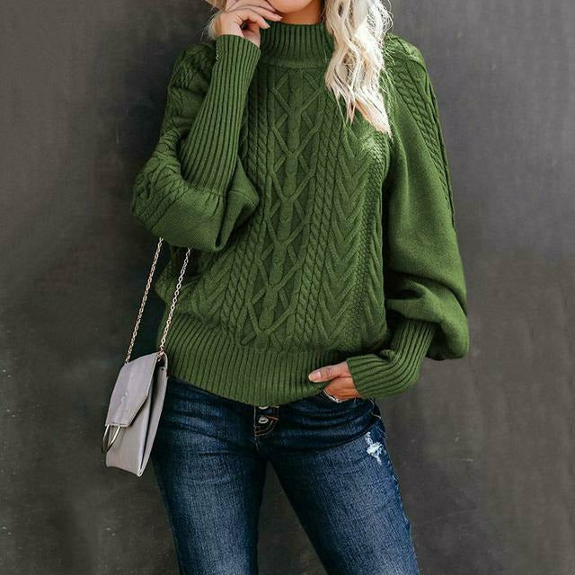 Pull en maille élégant classique femme