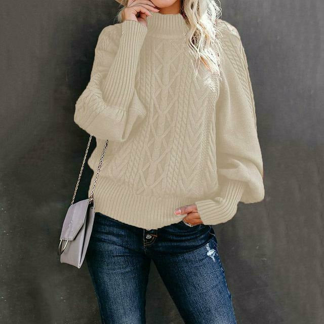 Pull en maille élégant classique femme